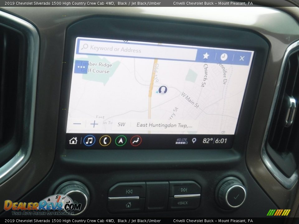 2019 Chevrolet Silverado 1500 High Country Crew Cab 4WD Black / Jet Black/Umber Photo #29