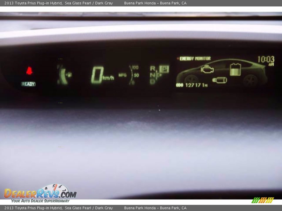 2013 Toyota Prius Plug-in Hybrid Sea Glass Pearl / Dark Gray Photo #25