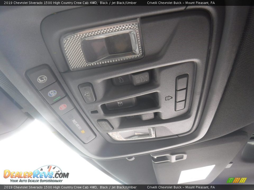 2019 Chevrolet Silverado 1500 High Country Crew Cab 4WD Black / Jet Black/Umber Photo #36