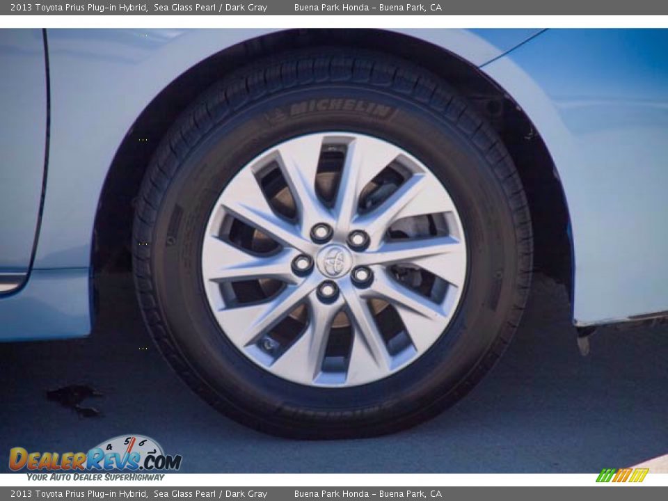 2013 Toyota Prius Plug-in Hybrid Sea Glass Pearl / Dark Gray Photo #33