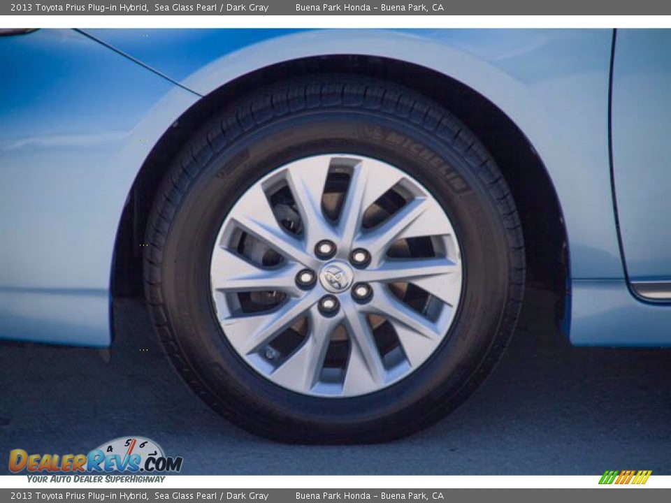 2013 Toyota Prius Plug-in Hybrid Sea Glass Pearl / Dark Gray Photo #35