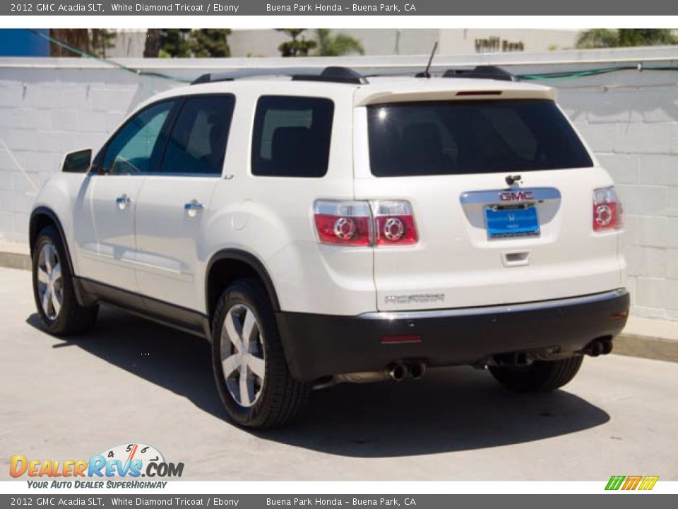 2012 GMC Acadia SLT White Diamond Tricoat / Ebony Photo #2