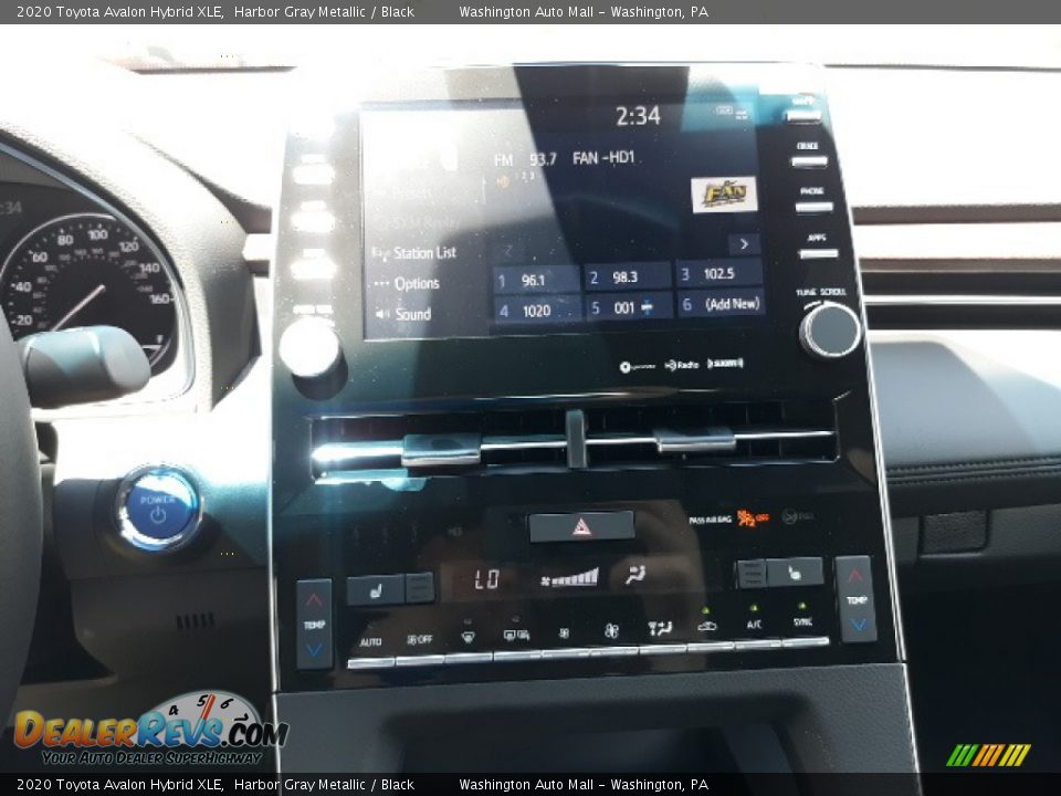 2020 Toyota Avalon Hybrid XLE Harbor Gray Metallic / Black Photo #12