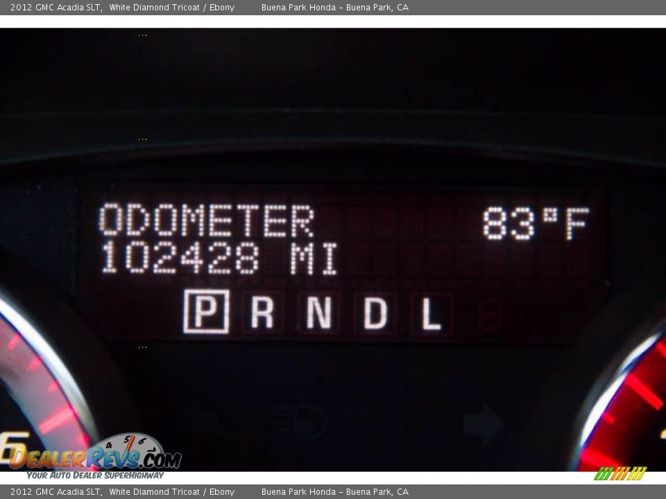 2012 GMC Acadia SLT White Diamond Tricoat / Ebony Photo #6