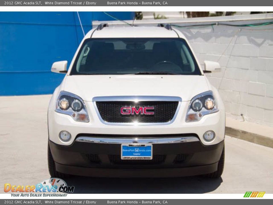 2012 GMC Acadia SLT White Diamond Tricoat / Ebony Photo #7