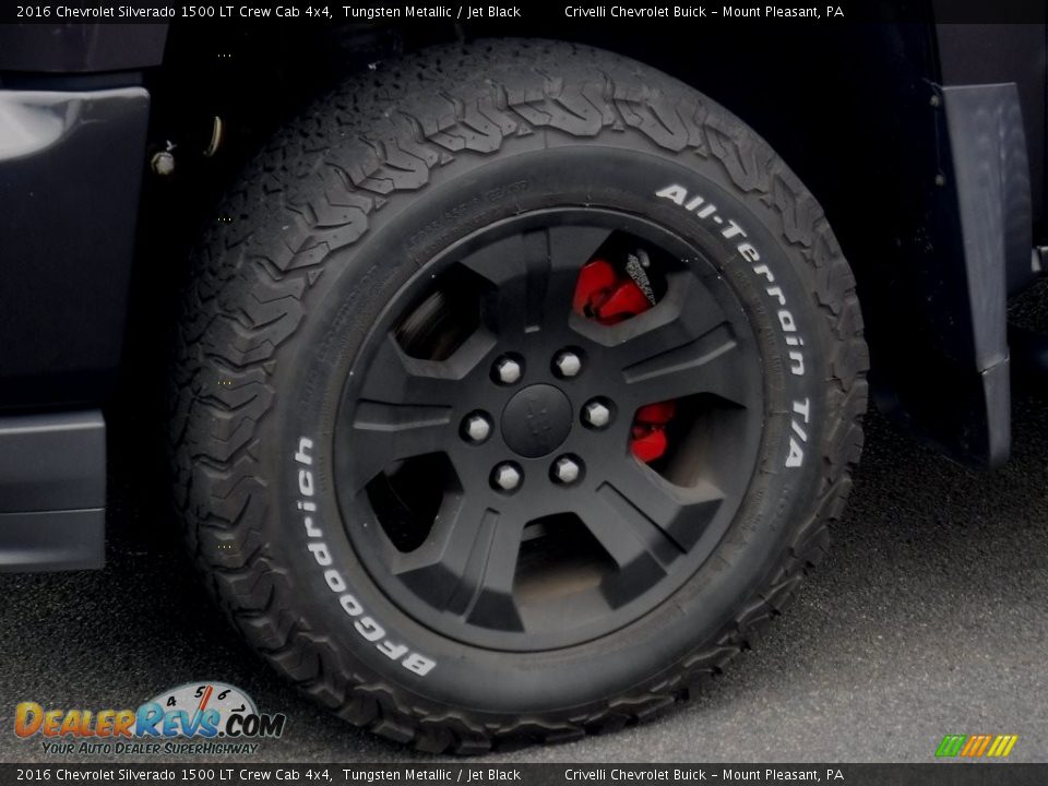 2016 Chevrolet Silverado 1500 LT Crew Cab 4x4 Tungsten Metallic / Jet Black Photo #3