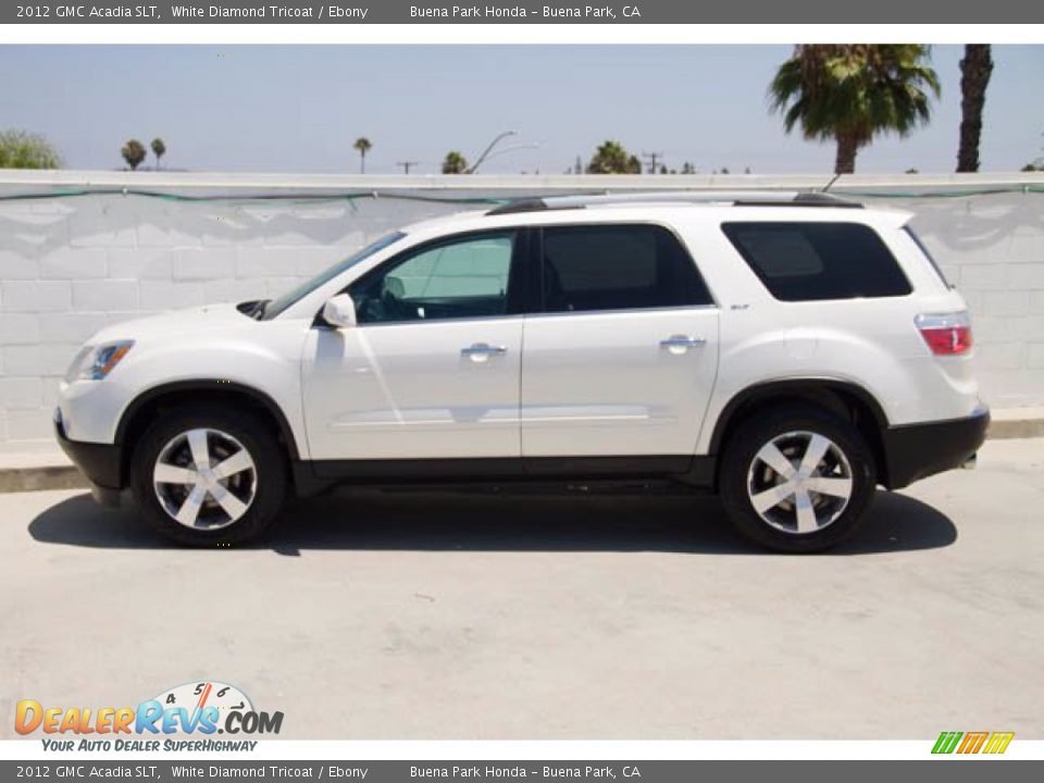 2012 GMC Acadia SLT White Diamond Tricoat / Ebony Photo #8