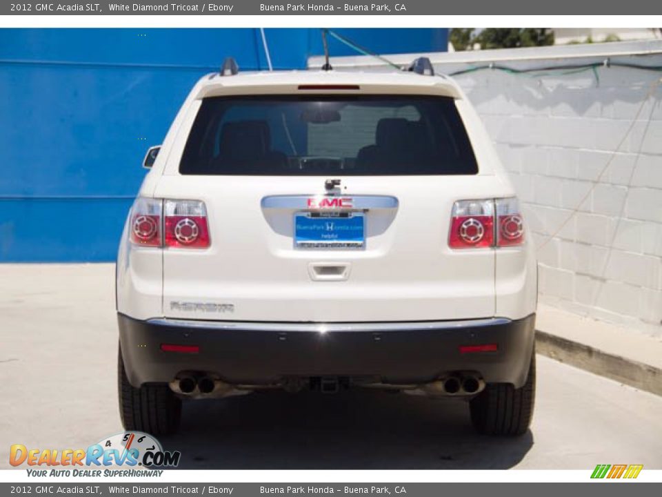 2012 GMC Acadia SLT White Diamond Tricoat / Ebony Photo #9