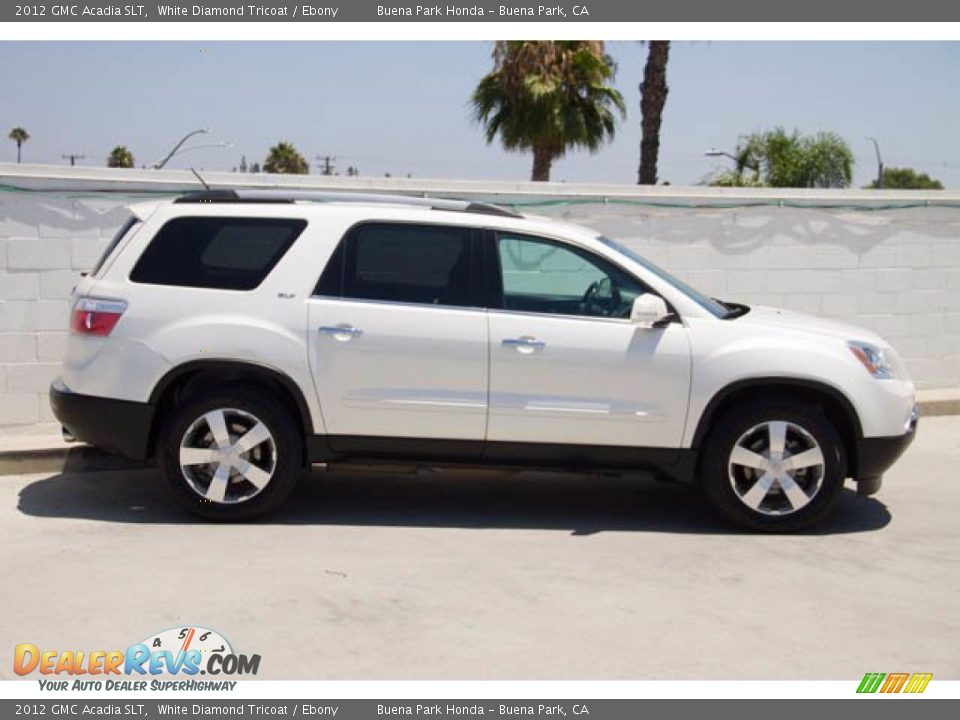 2012 GMC Acadia SLT White Diamond Tricoat / Ebony Photo #11