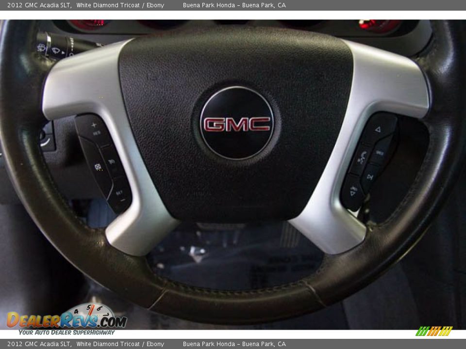 2012 GMC Acadia SLT White Diamond Tricoat / Ebony Photo #12