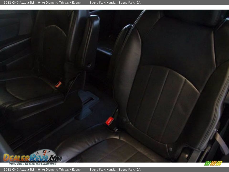 2012 GMC Acadia SLT White Diamond Tricoat / Ebony Photo #15