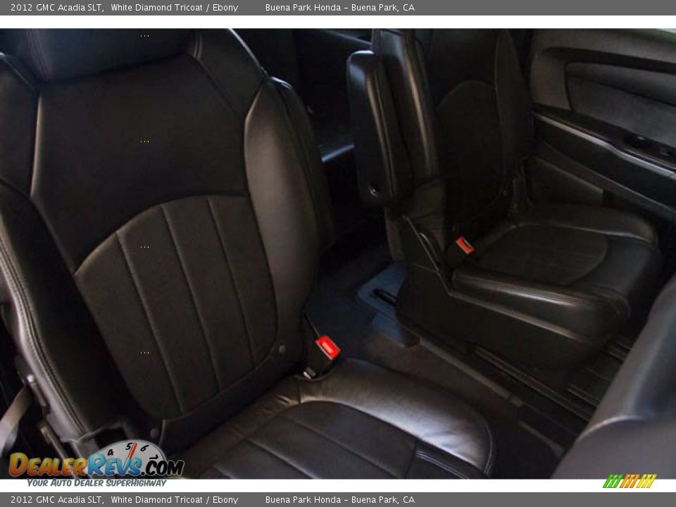2012 GMC Acadia SLT White Diamond Tricoat / Ebony Photo #19