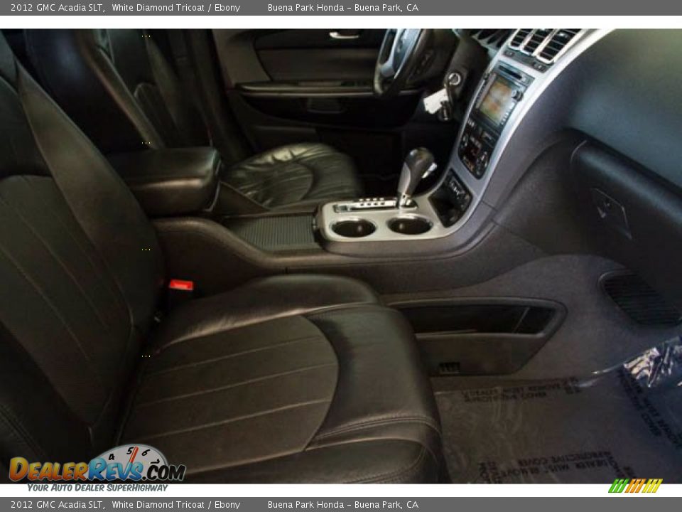 2012 GMC Acadia SLT White Diamond Tricoat / Ebony Photo #20