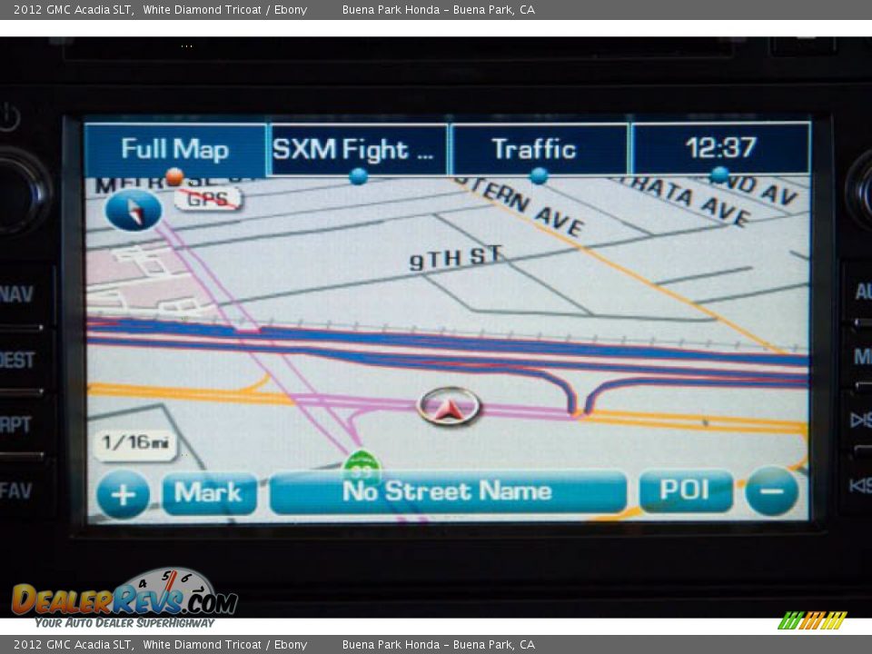 2012 GMC Acadia SLT White Diamond Tricoat / Ebony Photo #22