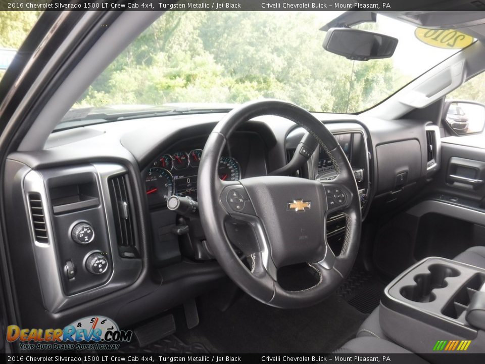2016 Chevrolet Silverado 1500 LT Crew Cab 4x4 Tungsten Metallic / Jet Black Photo #20