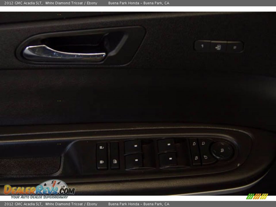 2012 GMC Acadia SLT White Diamond Tricoat / Ebony Photo #25