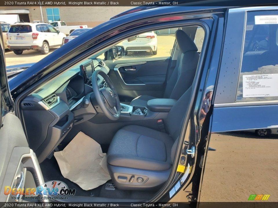 2020 Toyota RAV4 XLE AWD Hybrid Midnight Black Metallic / Black Photo #2
