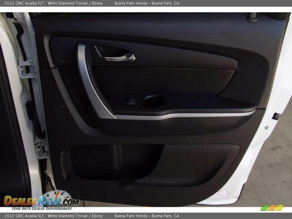 2012 GMC Acadia SLT White Diamond Tricoat / Ebony Photo #27