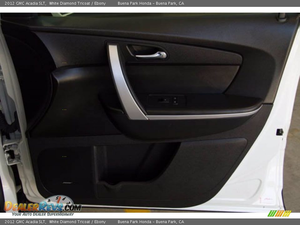 2012 GMC Acadia SLT White Diamond Tricoat / Ebony Photo #28