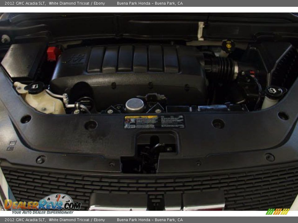 2012 GMC Acadia SLT White Diamond Tricoat / Ebony Photo #29