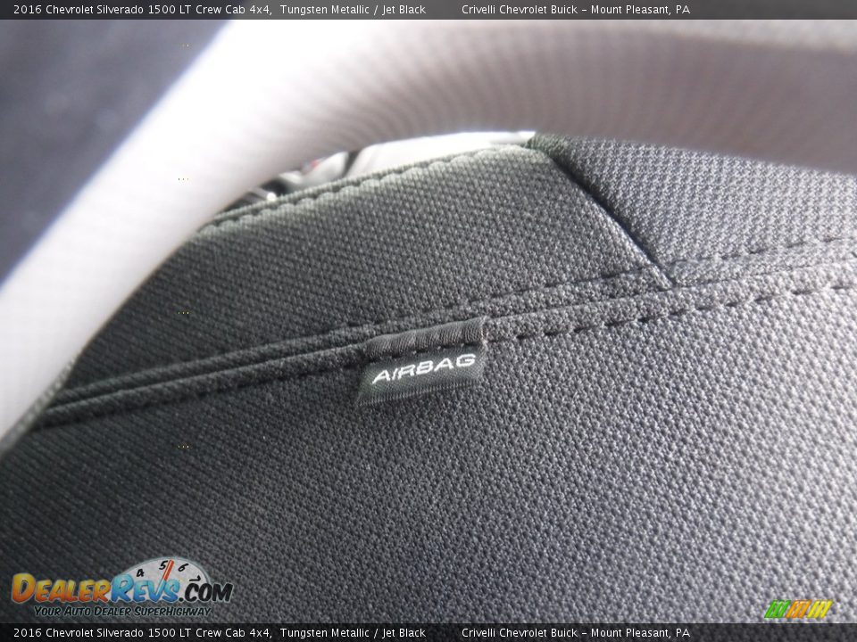 2016 Chevrolet Silverado 1500 LT Crew Cab 4x4 Tungsten Metallic / Jet Black Photo #24