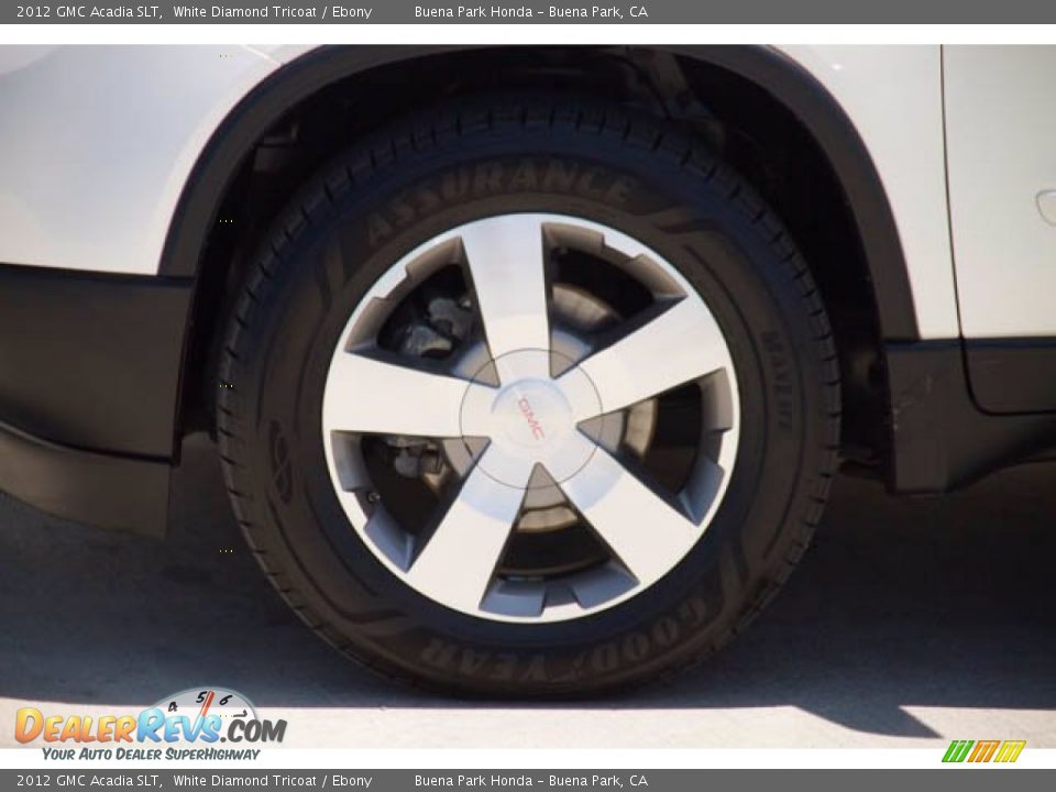 2012 GMC Acadia SLT White Diamond Tricoat / Ebony Photo #30