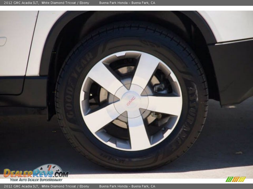 2012 GMC Acadia SLT White Diamond Tricoat / Ebony Photo #31