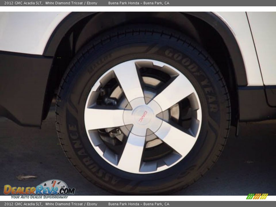 2012 GMC Acadia SLT White Diamond Tricoat / Ebony Photo #32
