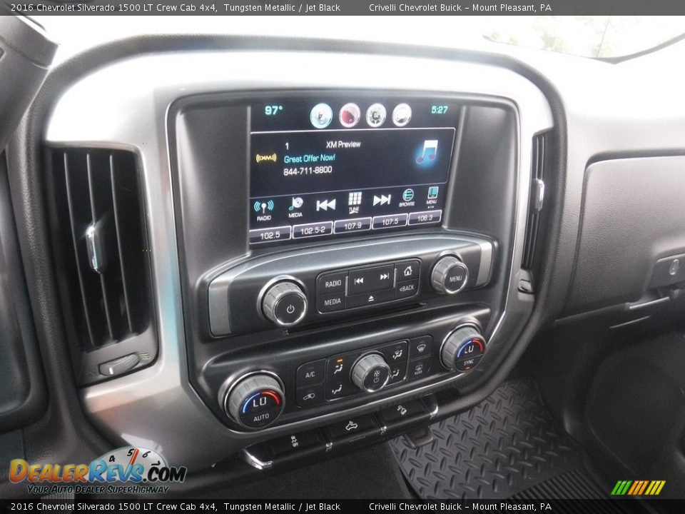 2016 Chevrolet Silverado 1500 LT Crew Cab 4x4 Tungsten Metallic / Jet Black Photo #27