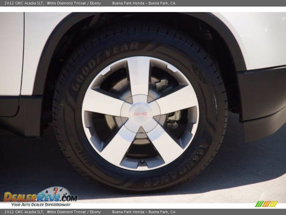 2012 GMC Acadia SLT White Diamond Tricoat / Ebony Photo #33