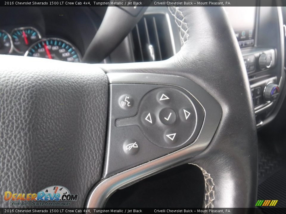 2016 Chevrolet Silverado 1500 LT Crew Cab 4x4 Tungsten Metallic / Jet Black Photo #31