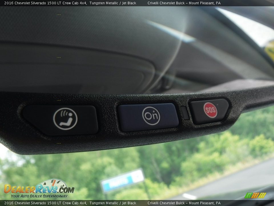 2016 Chevrolet Silverado 1500 LT Crew Cab 4x4 Tungsten Metallic / Jet Black Photo #32