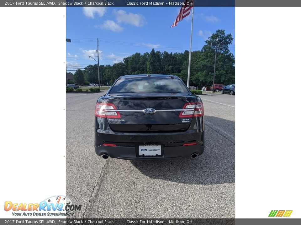 2017 Ford Taurus SEL AWD Shadow Black / Charcoal Black Photo #12