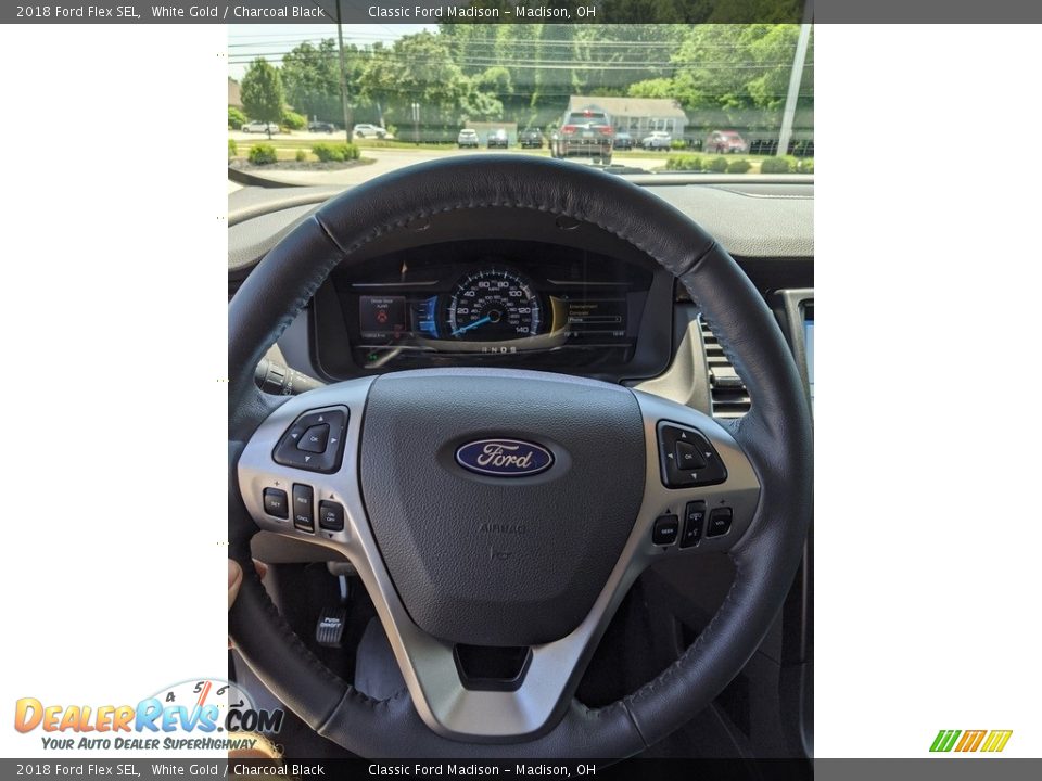 2018 Ford Flex SEL White Gold / Charcoal Black Photo #7