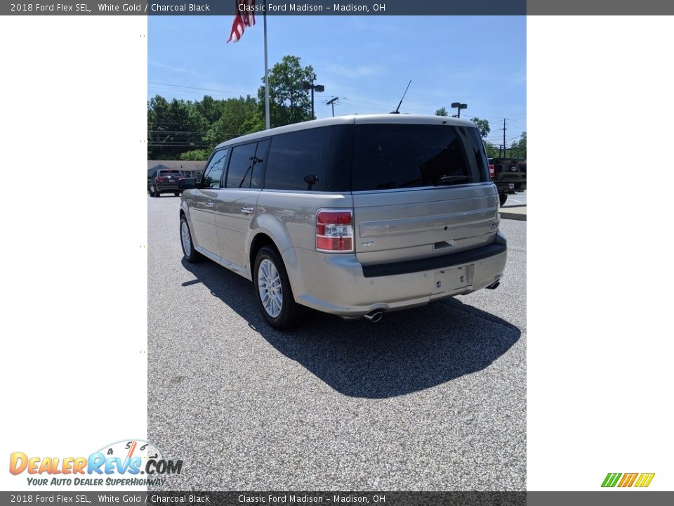 2018 Ford Flex SEL White Gold / Charcoal Black Photo #9