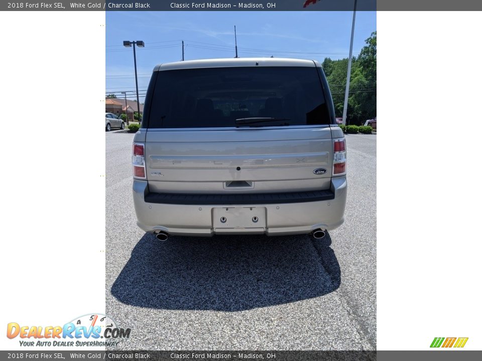 2018 Ford Flex SEL White Gold / Charcoal Black Photo #10