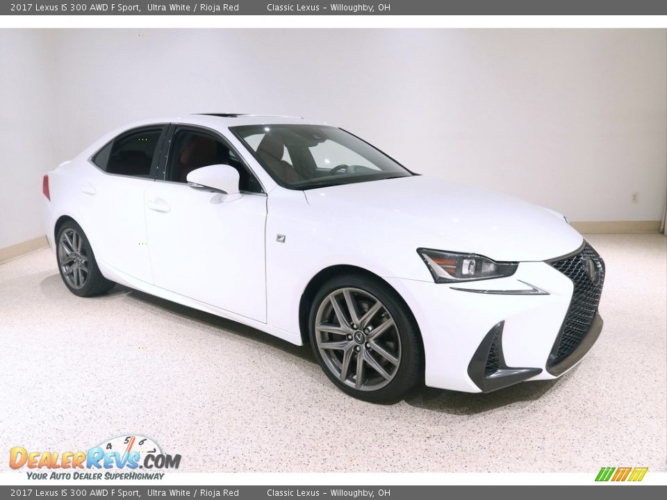2017 Lexus IS 300 AWD F Sport Ultra White / Rioja Red Photo #1