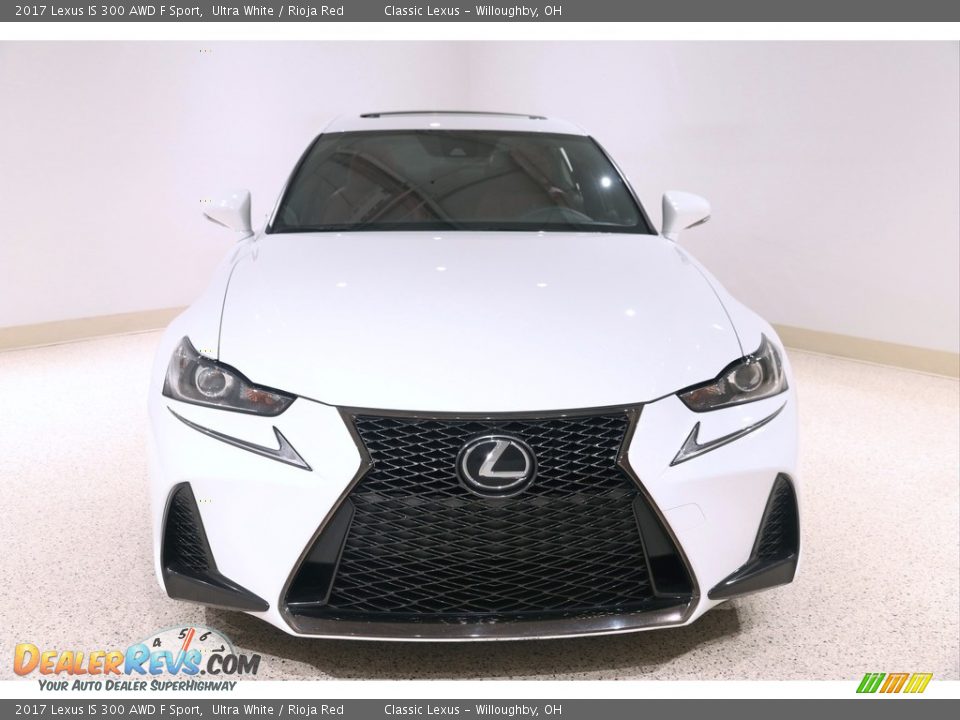 2017 Lexus IS 300 AWD F Sport Ultra White / Rioja Red Photo #2