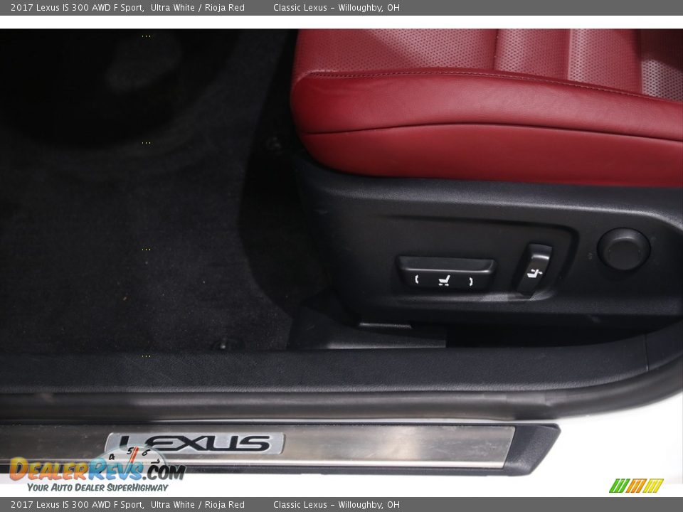 2017 Lexus IS 300 AWD F Sport Ultra White / Rioja Red Photo #6