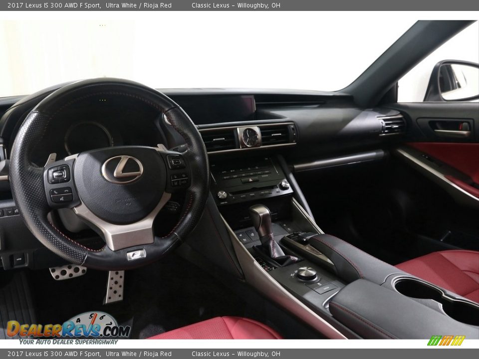 2017 Lexus IS 300 AWD F Sport Ultra White / Rioja Red Photo #9