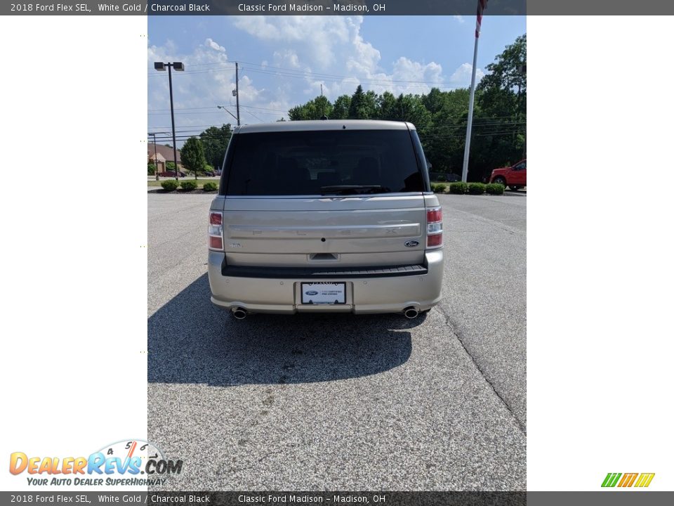 2018 Ford Flex SEL White Gold / Charcoal Black Photo #27