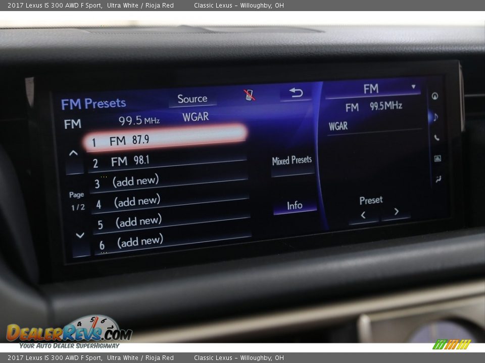 2017 Lexus IS 300 AWD F Sport Ultra White / Rioja Red Photo #16