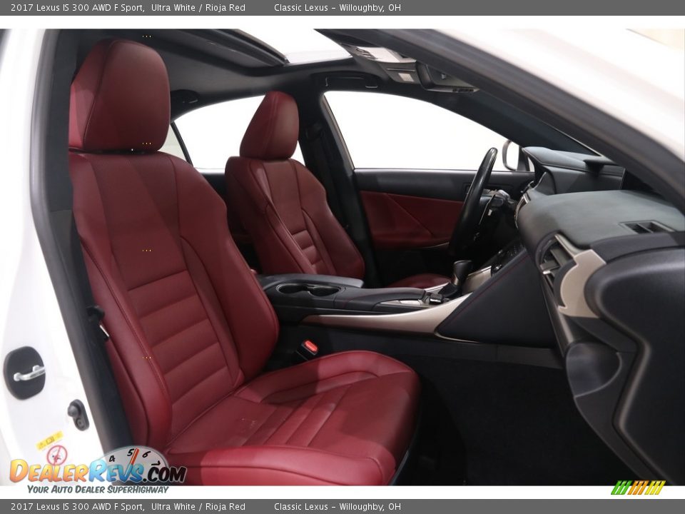 2017 Lexus IS 300 AWD F Sport Ultra White / Rioja Red Photo #31