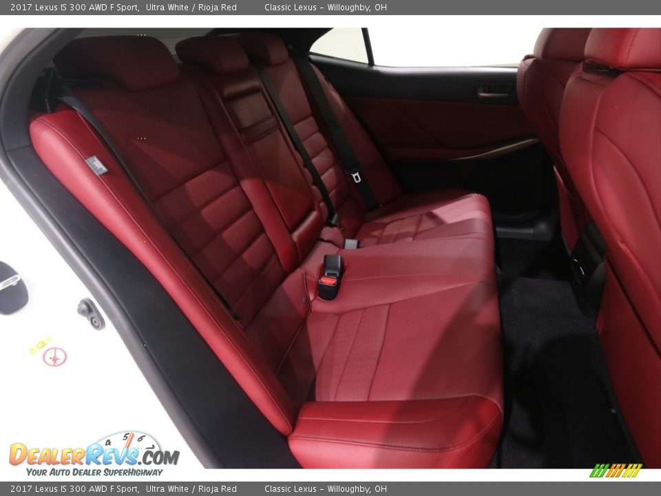 2017 Lexus IS 300 AWD F Sport Ultra White / Rioja Red Photo #32