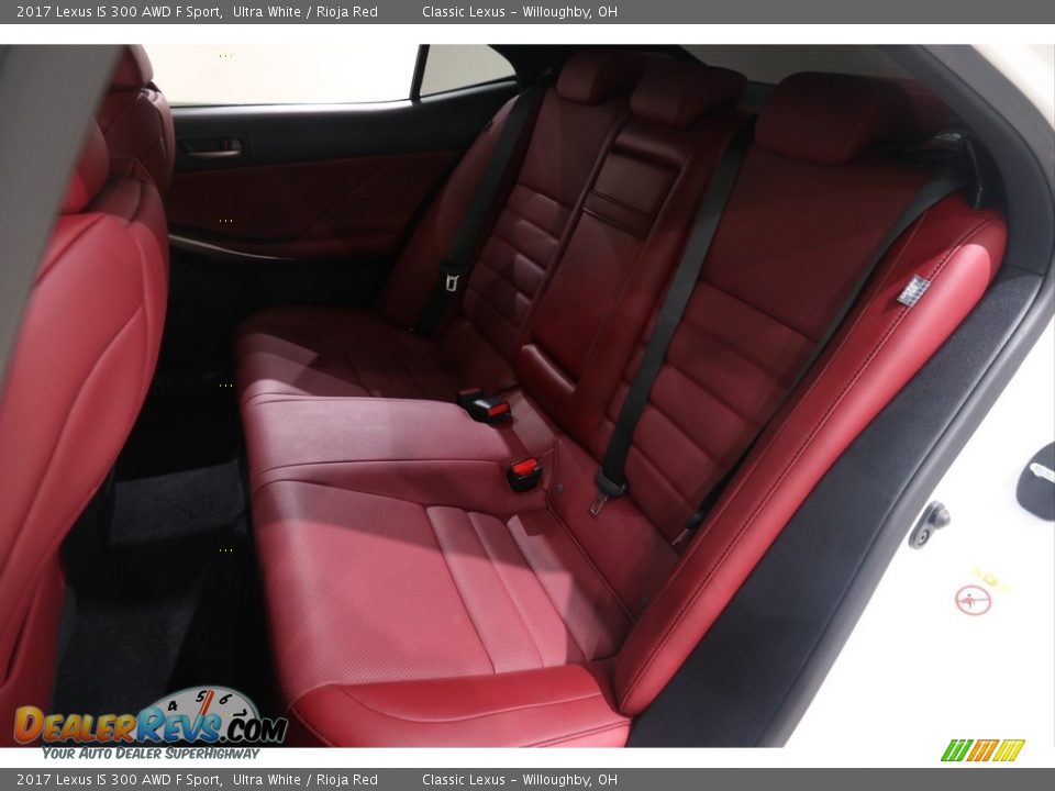 2017 Lexus IS 300 AWD F Sport Ultra White / Rioja Red Photo #33