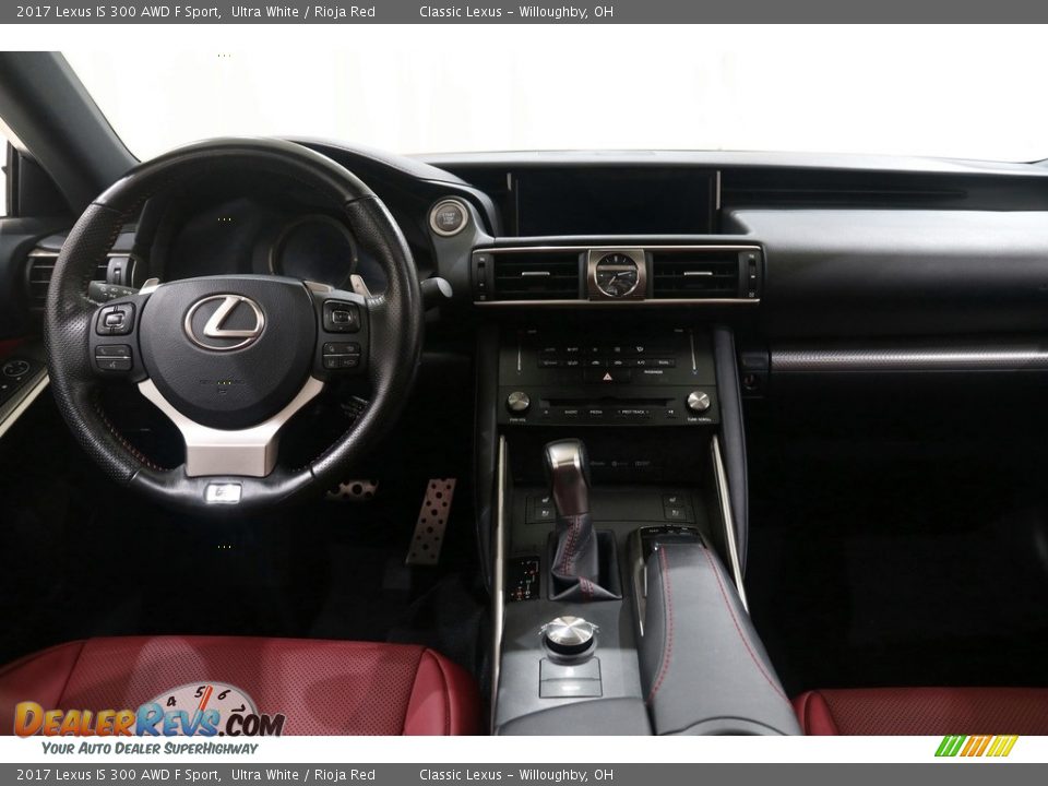 2017 Lexus IS 300 AWD F Sport Ultra White / Rioja Red Photo #35
