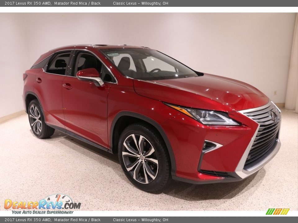2017 Lexus RX 350 AWD Matador Red Mica / Black Photo #1