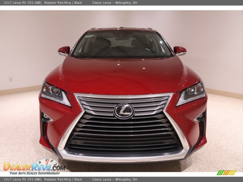 2017 Lexus RX 350 AWD Matador Red Mica / Black Photo #2