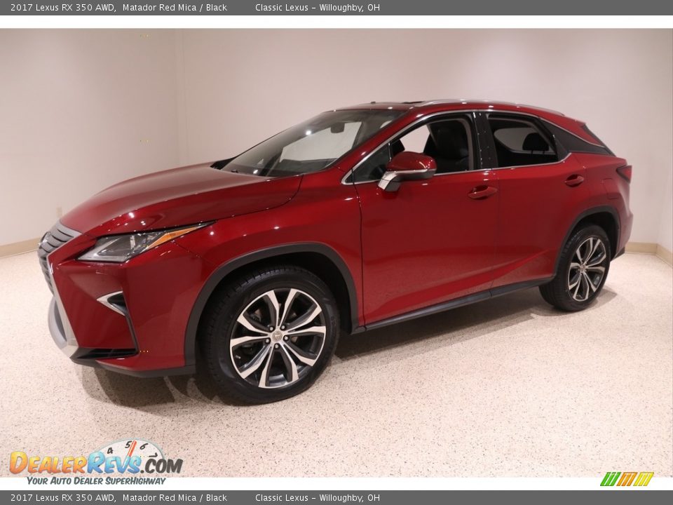 2017 Lexus RX 350 AWD Matador Red Mica / Black Photo #3