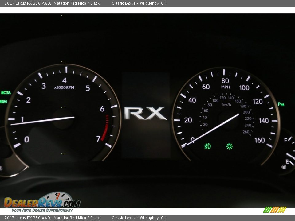 2017 Lexus RX 350 AWD Matador Red Mica / Black Photo #10